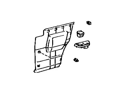 Toyota 62520-16290-06 Board, Quarter Inside Trim, LH