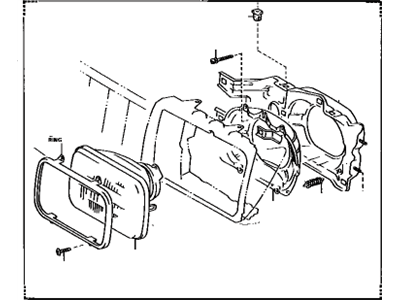 Toyota 81175-16290 Driver Side Headlamp Sub-Assembly