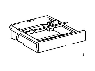 Toyota 74102-16020 Receptacle Assy, Front Ash