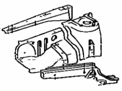 Toyota 53701-16900 Apron Assembly, W/FRONT Side Member, RH