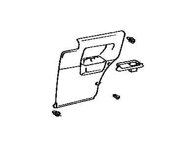 Toyota 62510-16350-12 Board, Quarter Inside Trim, RH