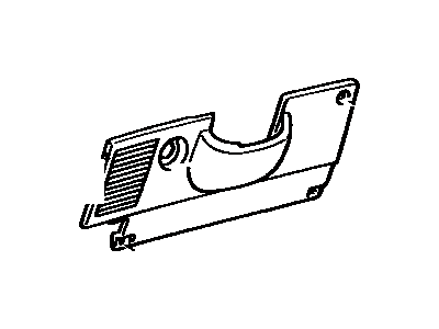 Toyota 55432-16050-01 Panel, Instrument Panel Finish, Lower LH