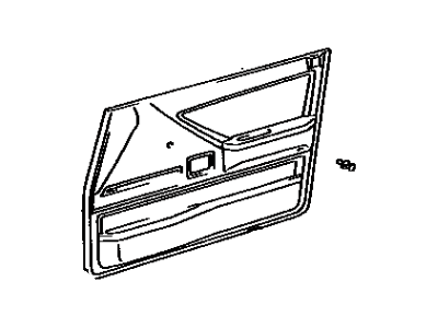 Toyota 67620-16300-02 Board Sub-Assy, Front Door Trim, LH