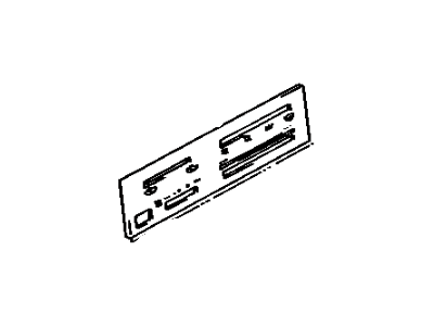 Toyota 81942-16051 Sheet, Heater Control Name