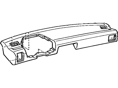 Toyota 55401-16050-02 Safety Pad Sub-Assembly, Instrument Panel, Upper