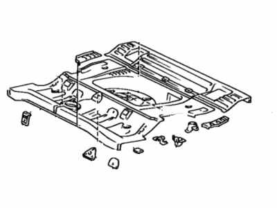 Toyota 58301-16901 Panel Sub-Assembly, Rear Floor