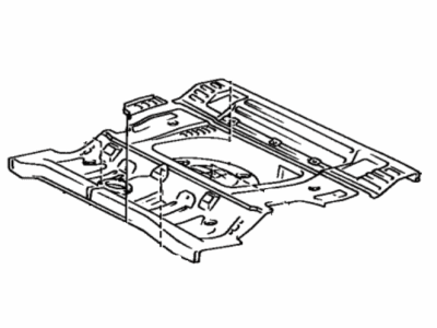 Toyota 58312-16900 Panel, Rear Body Floor