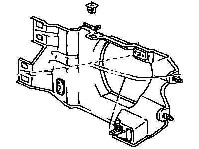 Toyota 81106-16260 Driver Side Headlamp Housing Sub-Assembly