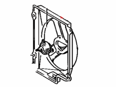 Toyota 88454-16040 Shroud, Cooler Blower Fan