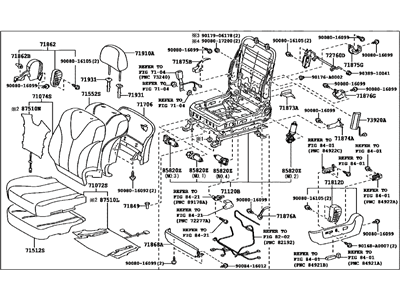 Toyota 71200-06G31-B2 Seat Assy, Front LH