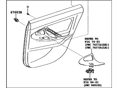 Toyota 67630-06851-B0 Panel Assembly, Rear Door