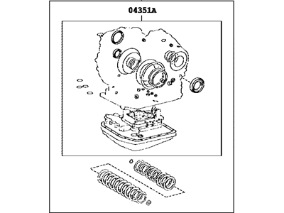 Toyota Automatic Transmission Overhaul Kit - 04352-58121