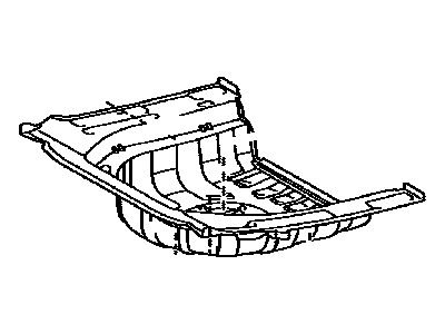 Toyota 58311-07030 Pan, Rear Floor