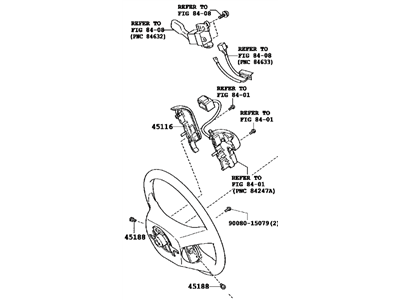 2009 Toyota Camry Steering Wheel - 45100-06E60-B0