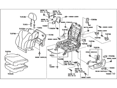 Toyota 71200-06G50-B2 Seat Assy, Front LH