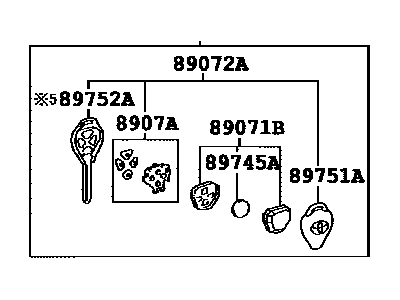 Toyota 89070-06650 Transmitter Assembly, Do