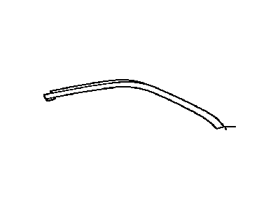 Toyota 75763-06140 MOULDING, Rear Door Window Frame