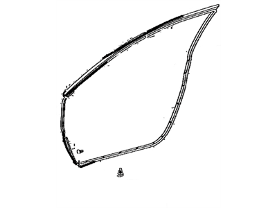 Toyota 67862-06040 Weatherstrip, Front Door, LH