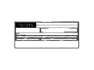 Toyota 11298-36081 Label, Emission Control Information