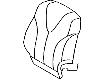 Toyota 71074-06A50-E1 Front Seat Back Cover, Left(For Separate Type)