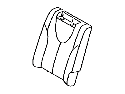 Toyota 71078-06220-B1 Rear Seat Back Cover, Left (For Separate Type)