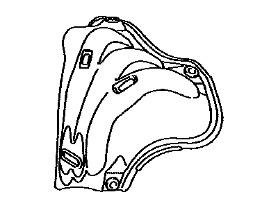 Toyota 17167-28060 INSULATOR, Exhaust Manifold Heat