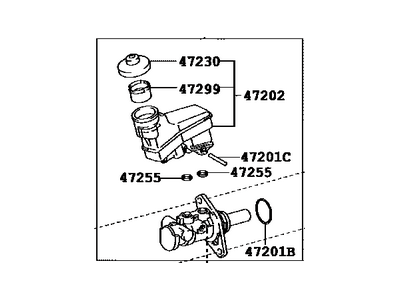 2011 Toyota Camry Master Cylinder Repair Kit - 47201-06410