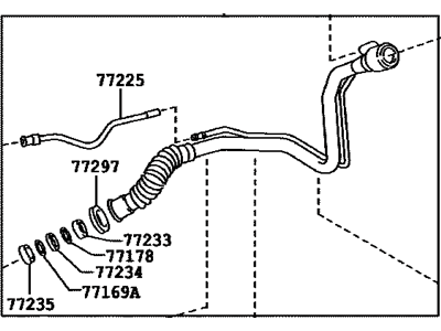 2010 Toyota Camry Fuel Filler Neck - 77201-06080