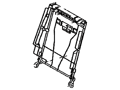 Toyota 71017-06090 Frame Sub-Assy, Rear Seat Back, RH