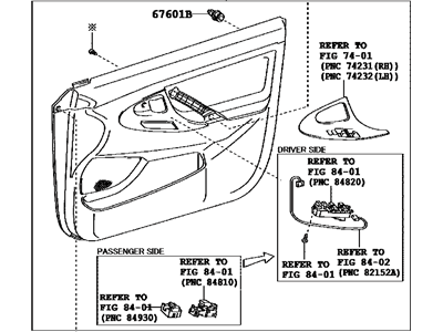 Toyota 67620-06B40-B1 Panel Assembly, Front Door