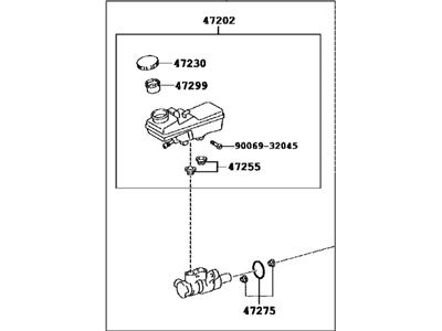 2017 Toyota Corolla iM Master Cylinder Repair Kit - 47201-09800