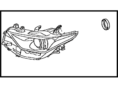 Toyota 81130-12C50 Passenger Side Headlight Unit Assembly