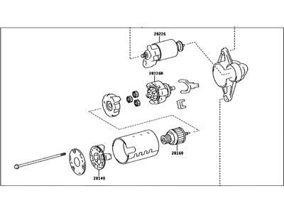 2018 Toyota Corolla iM Starter Motor - 28100-37130