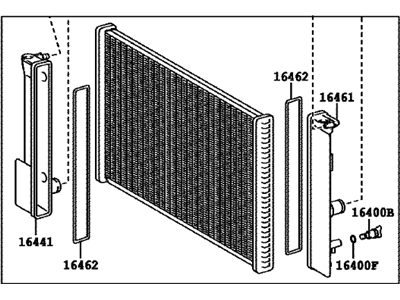thumbnail image 2 of Evan-Fischer Radiator – 1640022160 – For Toyota Corolla IM & Scion IM 2016 – 1-Row Aluminum 2 of 4