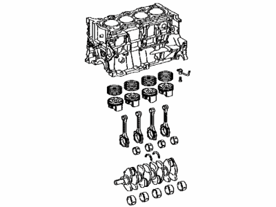 Toyota 11400-37190 Block Assembly, Short