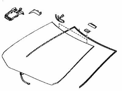 Toyota 56101-12D90 Glass Sub-Assembly, Wind