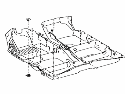 Toyota 58510-12N60-C1 Carpet Assembly, Floor