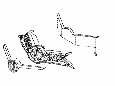 Toyota 53100-12490 Radiator Grille Sub Assembly