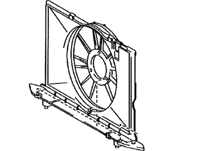 Toyota 16711-22140 SHROUD, Fan, NO.1