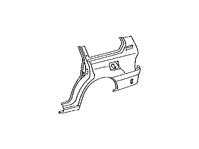 Toyota 60161-60B30 Panel, Quarter, RH