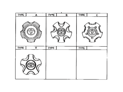 Toyota 42603-60250 Front Wheel Hub Ornament Sub-Assembly