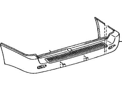 2002 Toyota Land Cruiser Bumper - 52159-60910