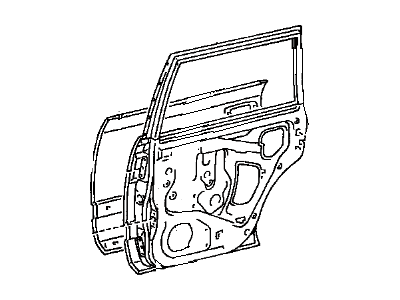 Toyota 67004-60230 Panel Sub-Assy, Rear Door, LH