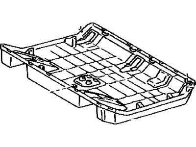 Toyota 72908-60010-A0 Cover Sub-Assy, Rear Seat Cush Under, LH