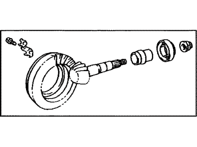 Toyota 41201-80169 Final Gear Kit, Differential, Front