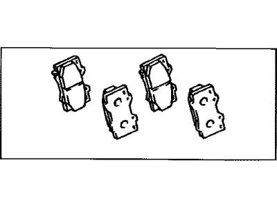 Toyota 04465-60120 Front Disc Brake Pad Kit