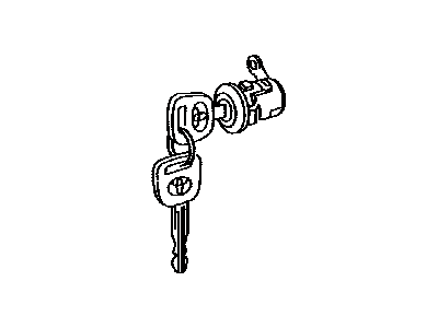 Toyota 69055-60160 Cylinder & Key Set, Back Door Lock