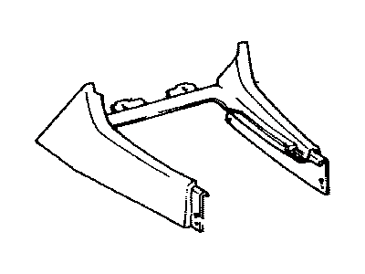 2001 Toyota Land Cruiser Center Console Base - 58811-60180-B1