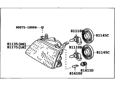 Toyota Land Cruiser Headlight - 81010-60071