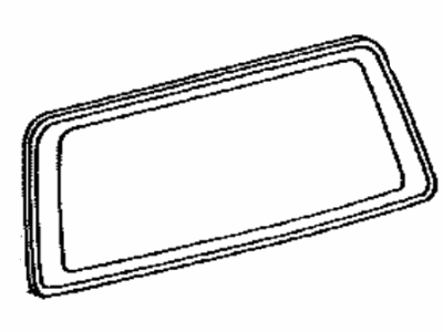 Toyota 68131-60440 Glass, Back Door